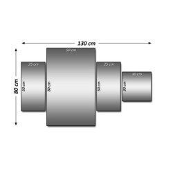 Zegar 130x80 Wodospad w Tajlandii