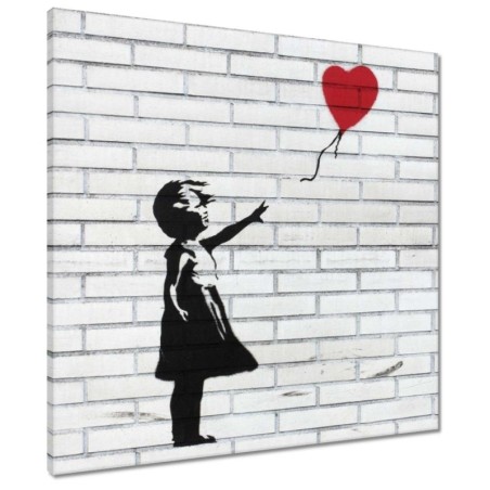 Obraz 60x60 Banksy Dziewczynka z balonikiem