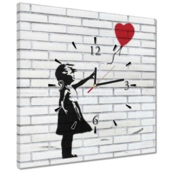 Zegar 40x40 Banksy...