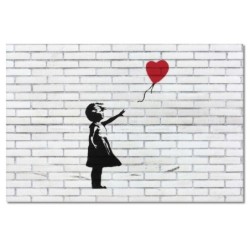 Obraz 90x60 Banksy Dziewczynka z balonikiem