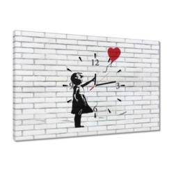 Zegar 60x40 Banksy...