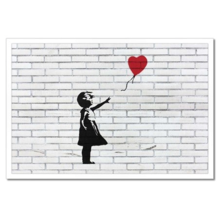 Plakat w ramie 60x40 Banksy Dziewczynka z balonikiem