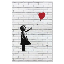 Obraz 80x120 Banksy Dziewczynka z balonikiem