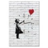 Zegar 40x60 Banksy Dziewczynka z balonikiem