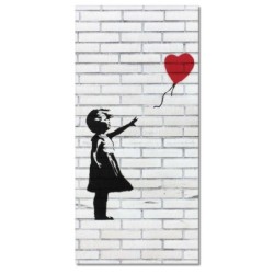 Obraz 55x115 Banksy Dziewczynka z balonikiem