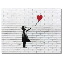 Obraz 80x60 Banksy Dziewczynka z balonikiem