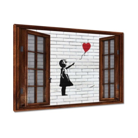 Obraz 120x80 Banksy Dziewczynka z balonikiem