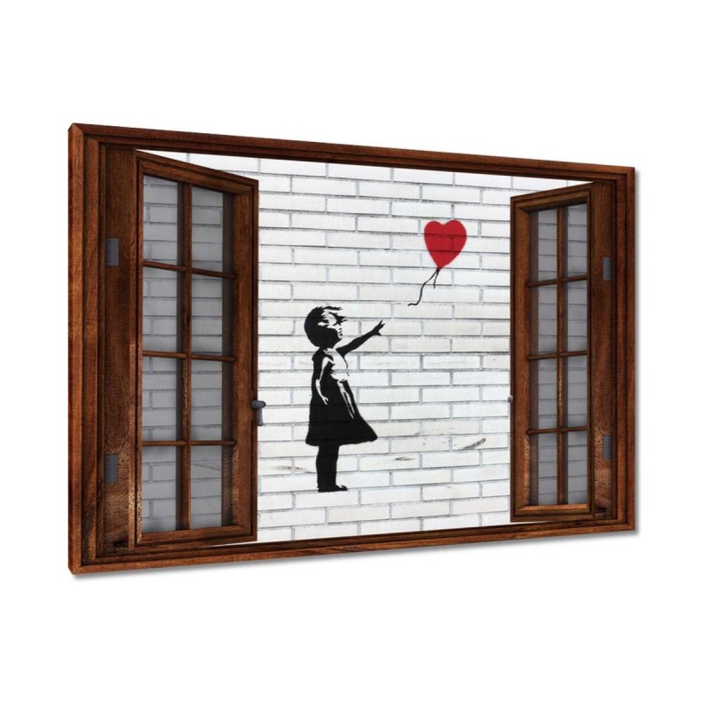 Obraz 90x60 Banksy Dziewczynka z balonikiem