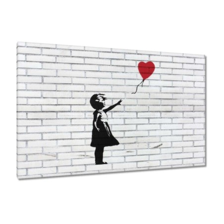 Obraz 140x90 Banksy Dziewczynka z balonikiem