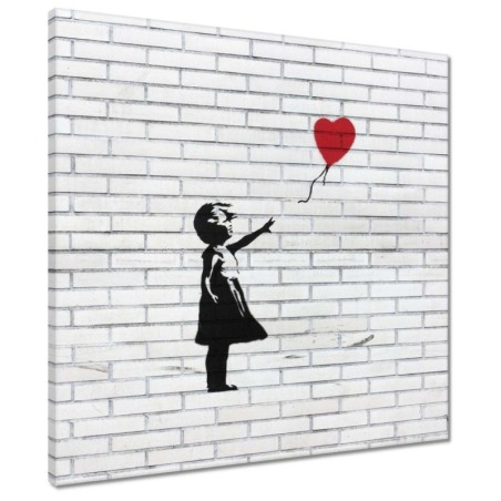 Obraz 50x50 Banksy Dziewczynka z balonikiem