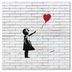 Obraz 50x50 Banksy Dziewczynka z balonikiem