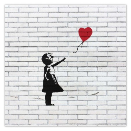 Plakat 100x100 Banksy Dziewczynka z balonikiem