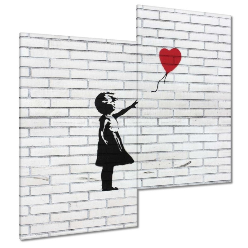 Obraz 60x60 Banksy Dziewczynka z balonikiem