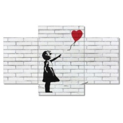 Obraz 100x60 Banksy Dziewczynka z balonikiem