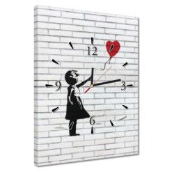 Zegar 30x40 Banksy...