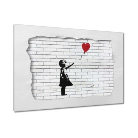 Obraz 120x80 Banksy Dziewczynka z balonikiem