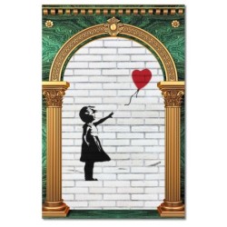 Obraz 40x60 Banksy Dziewczynka z balonikiem