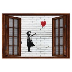 Naklejka 120x80 Banksy...